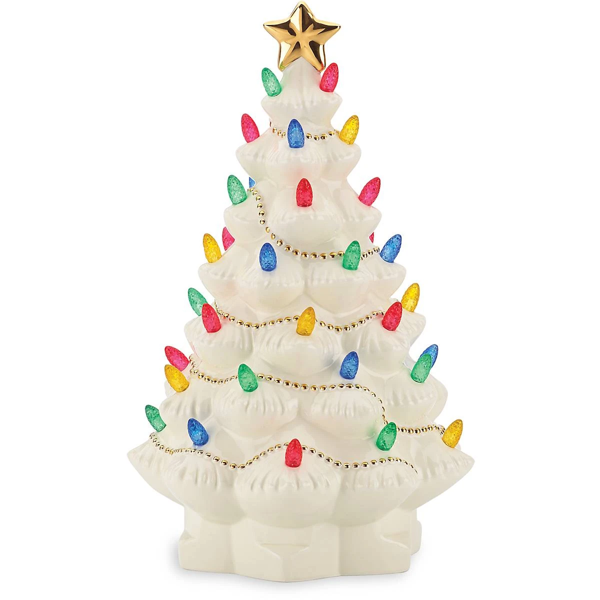 Lenox Treasured Traditions Ivory Light-Up Tree Figurine - Image 3
