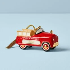 Lenox Personalized My Vintage Toy Fire Truck Ornament