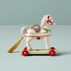 Lenox Personalized My Vintage Toy Horse Ornament