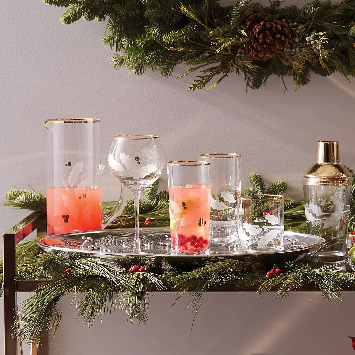 Lenox Holiday Gold 4-Piece Highball Glass Set - Image 3