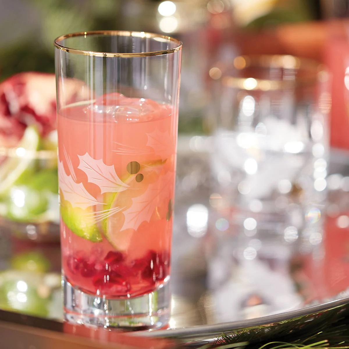 Lenox Holiday Gold 4-Piece Highball Glass Set - Image 5