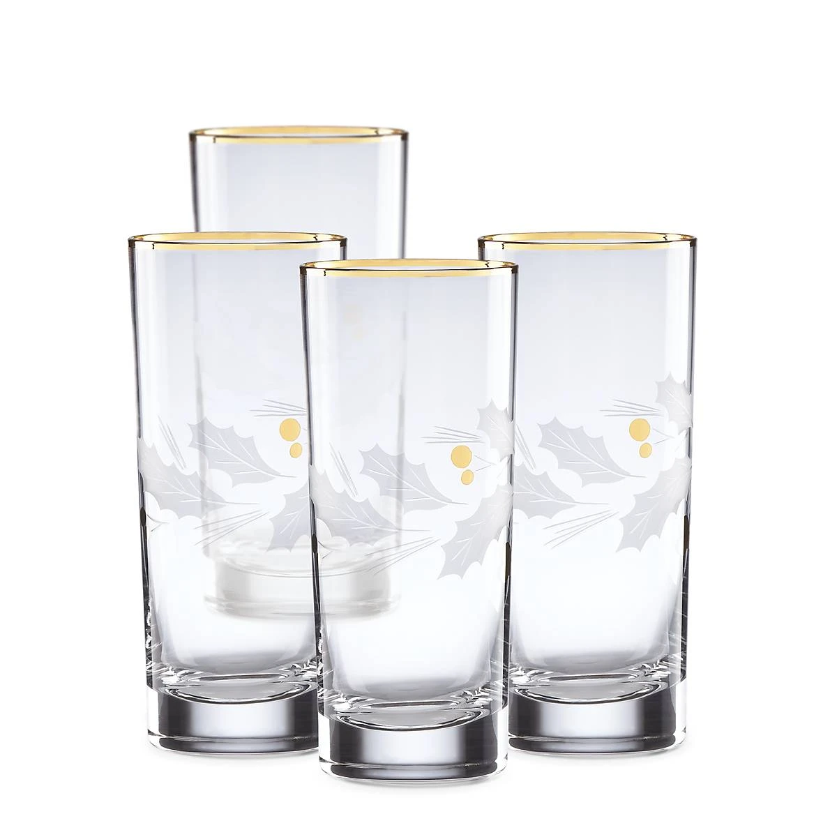 Lenox Holiday Gold 4-Piece Highball Glass Set - Image 2