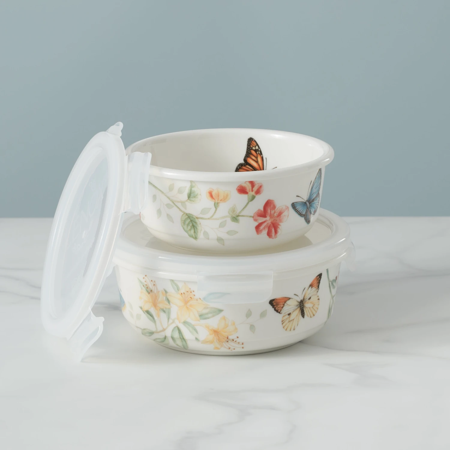 Lenox Butterfly Meadow Large Round Food Container - Image 3
