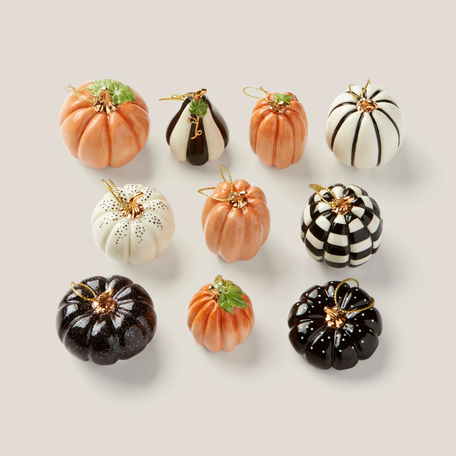 Lenox Mini Pumpkin 10-Piece Ornament Set