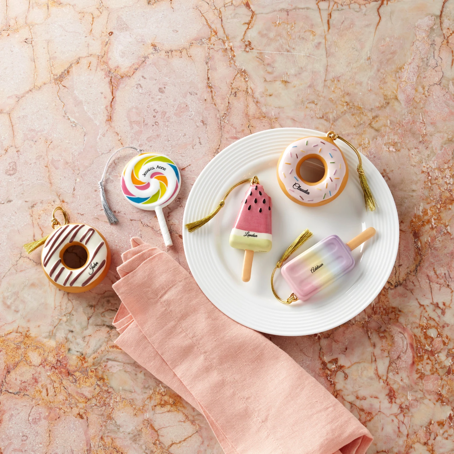 Lenox Forever Friends Donut 2-Piece Ornament Set - Image 4