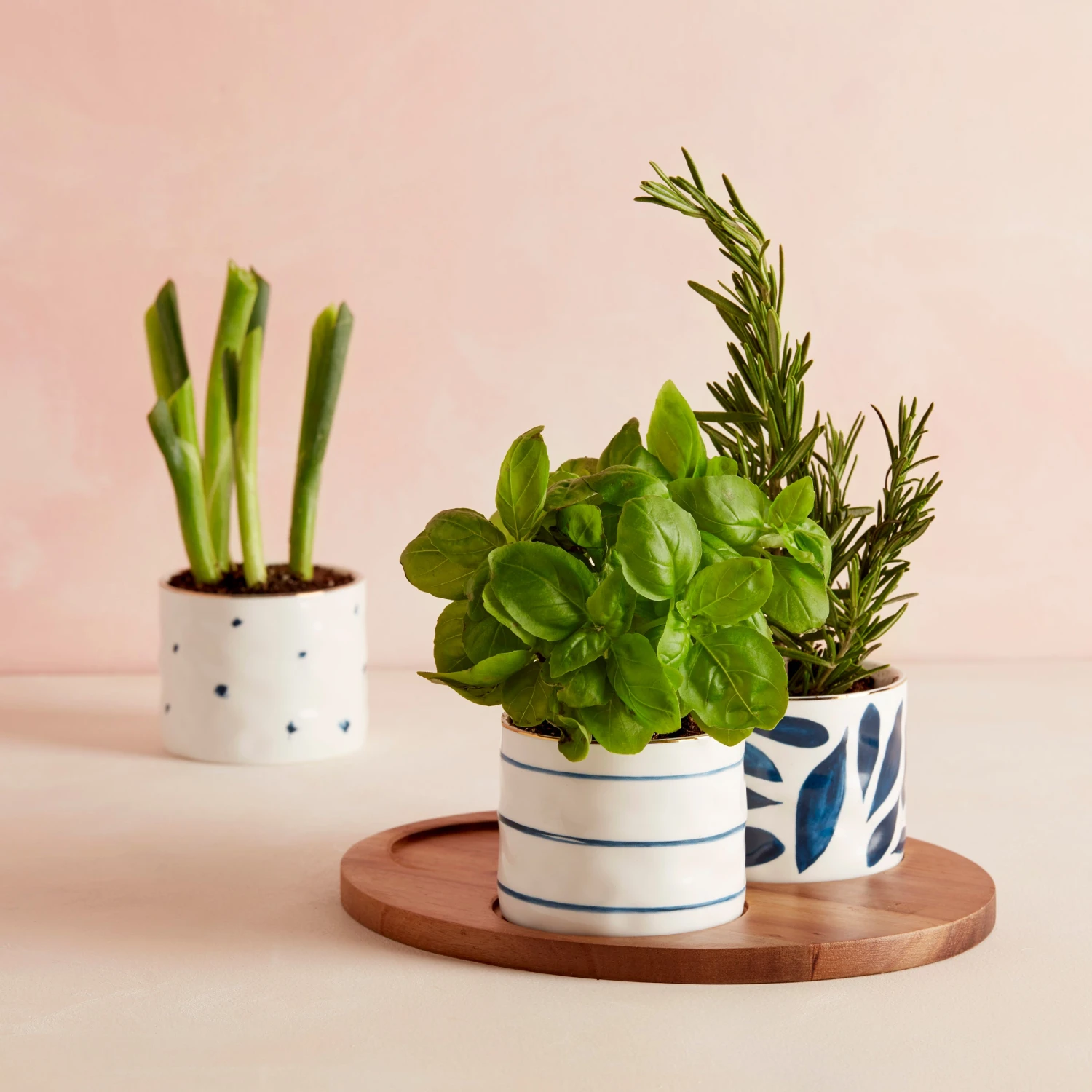 Lenox Blue Bay 4-Piece Snack Bowl & Tray Set - Image 3