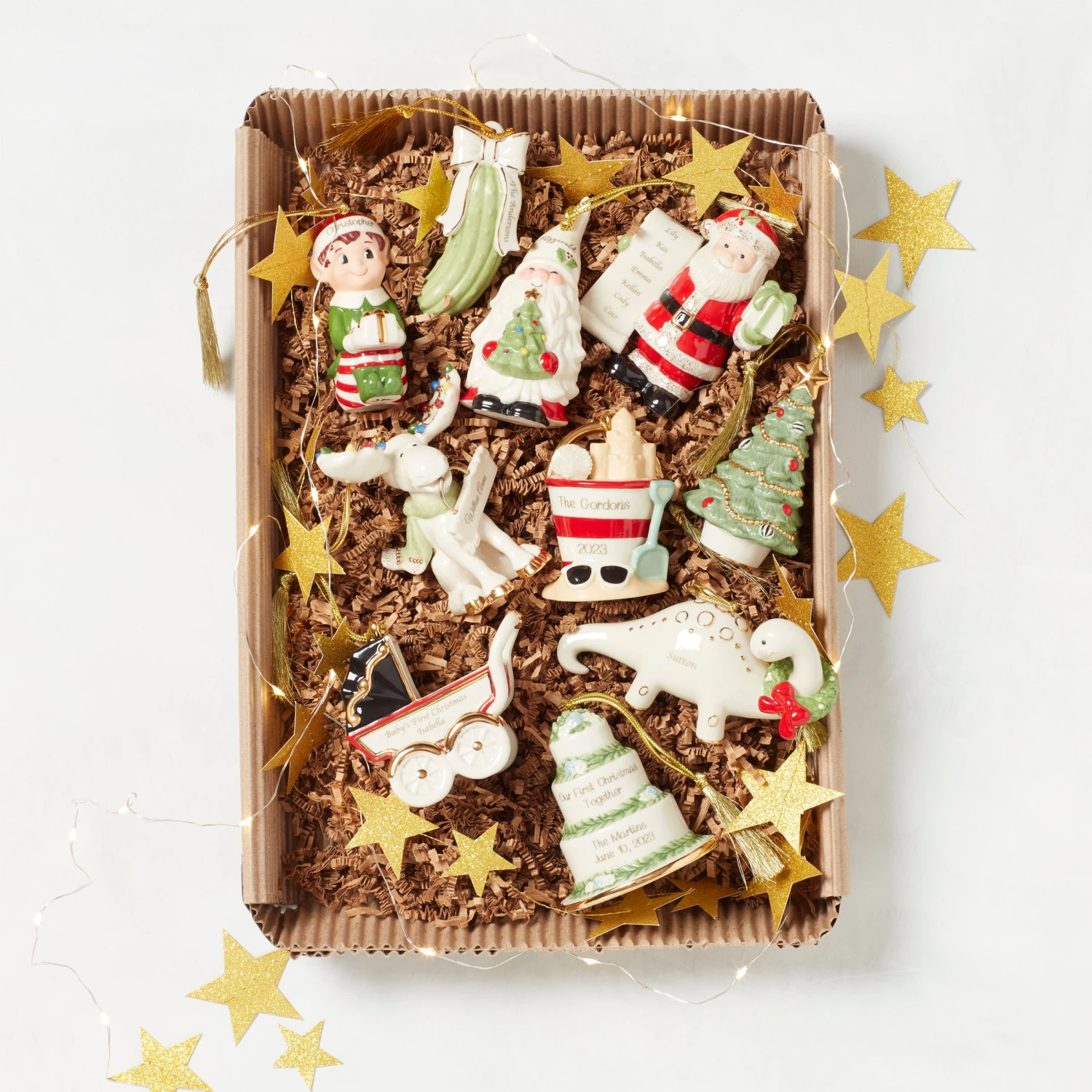 Lenox Dinosaur & Wreath Ornament - Image 4