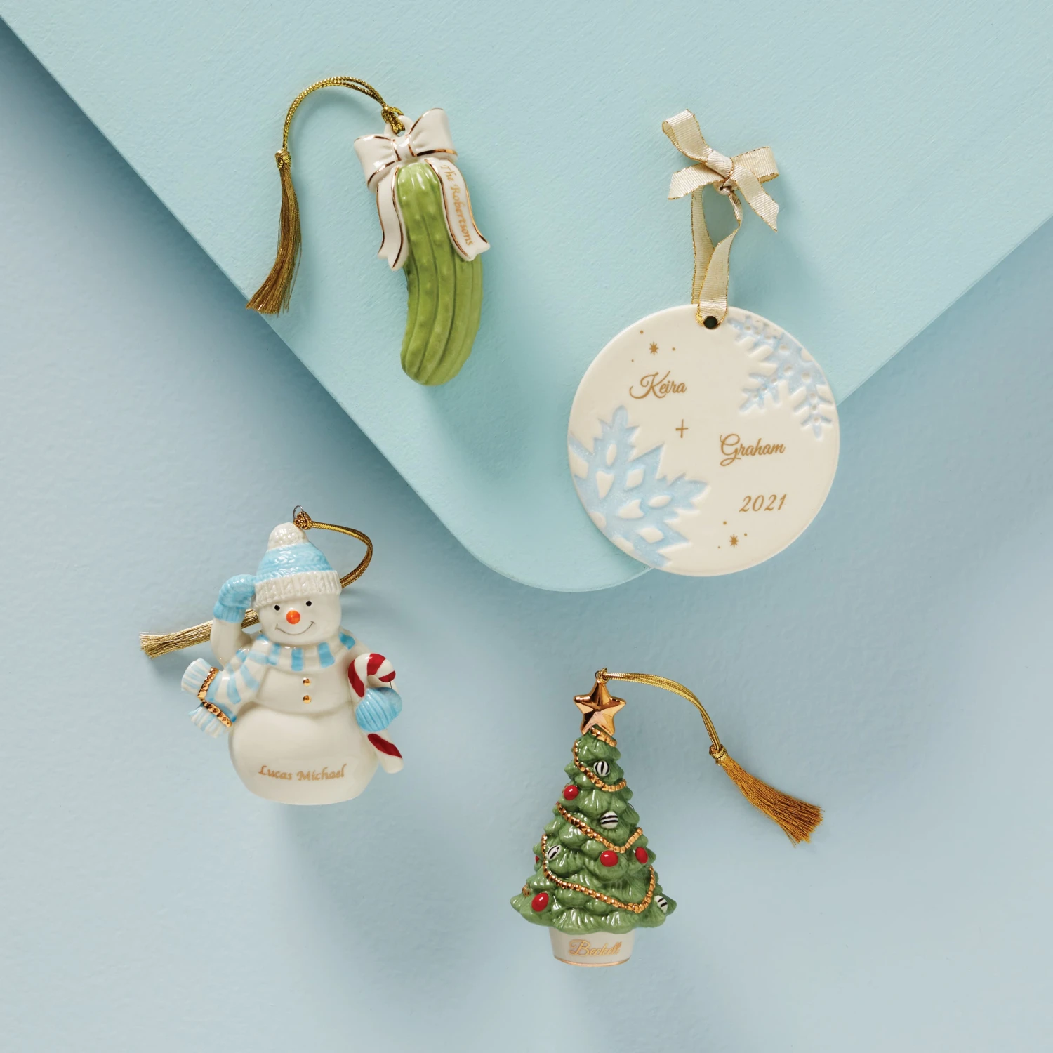 Lenox Winter Snowman Ornament - Image 3