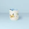 Lenox Butterfly Meadow Scalloped Blue Geranium Candle