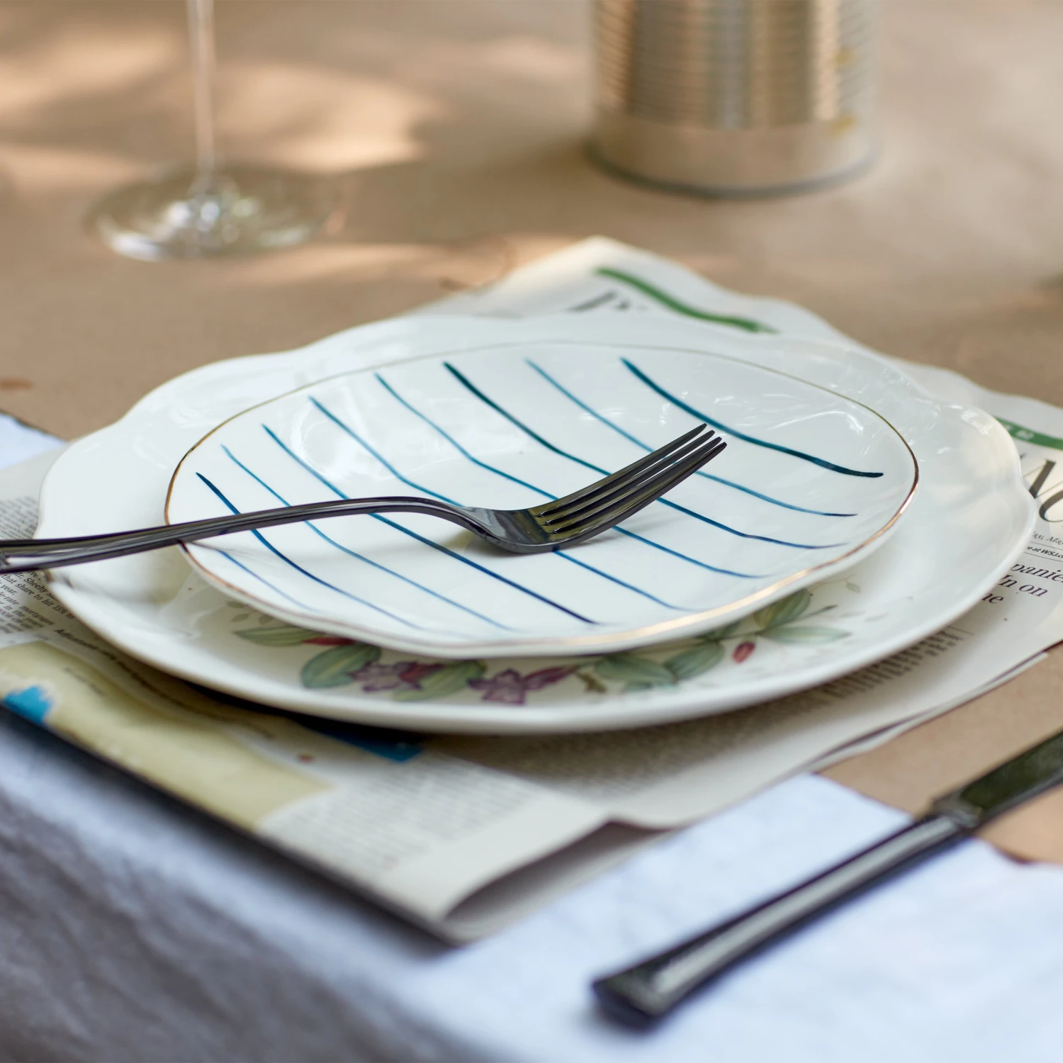 Lenox Blue Bay 4-Piece Tidbit Plate Set - Image 4