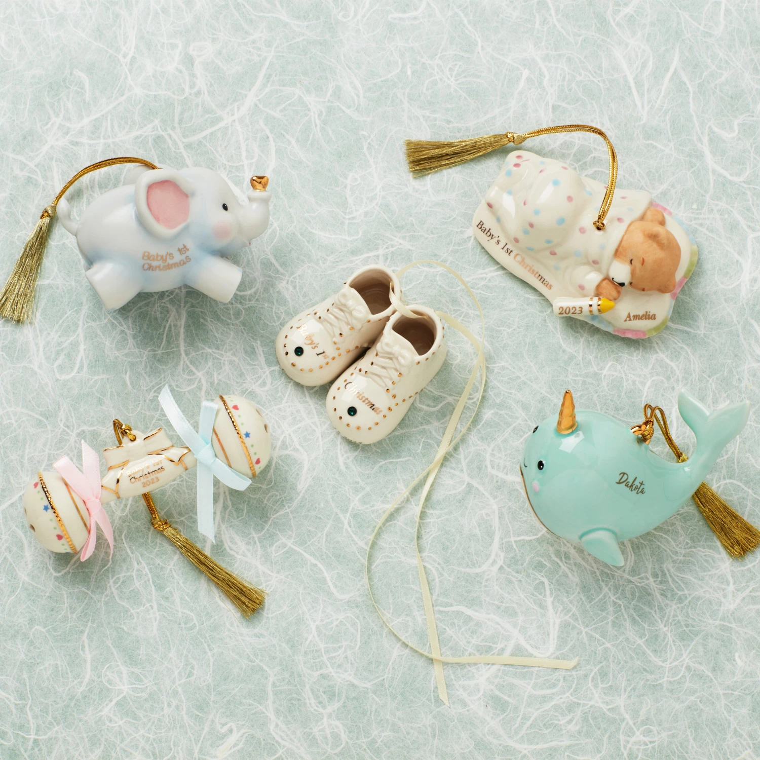 Lenox Baby's First Cuddles & Hugs Bear Ornament - Image 3