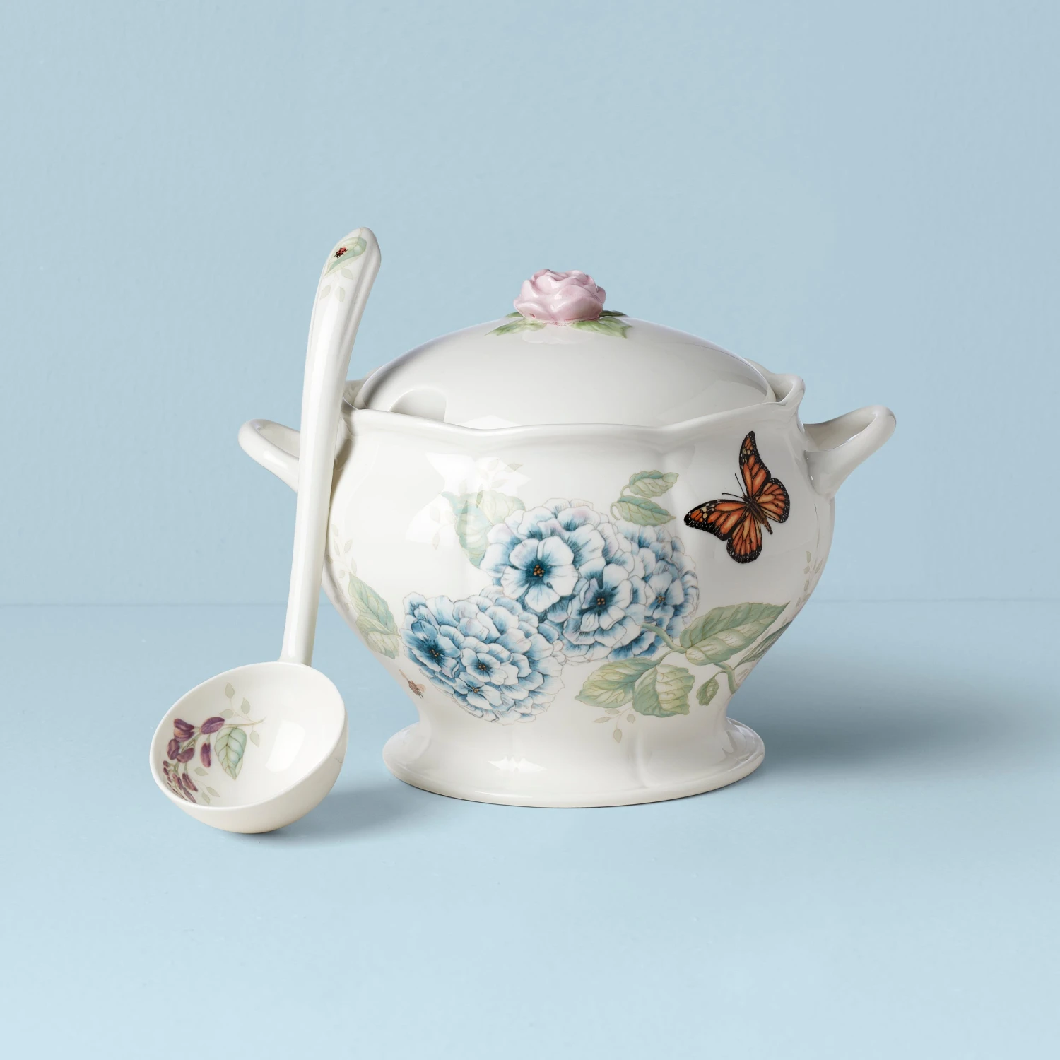 Lenox Butterfly Meadow 2-Piece Tureen & Ladle Set - Image 3