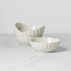 Lenox French Perle Scallop 4-Piece Bowl Set