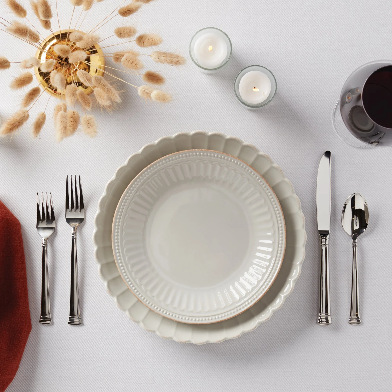 Lenox French Perle Scallop 4-Piece Dinner Plate Set - Image 5