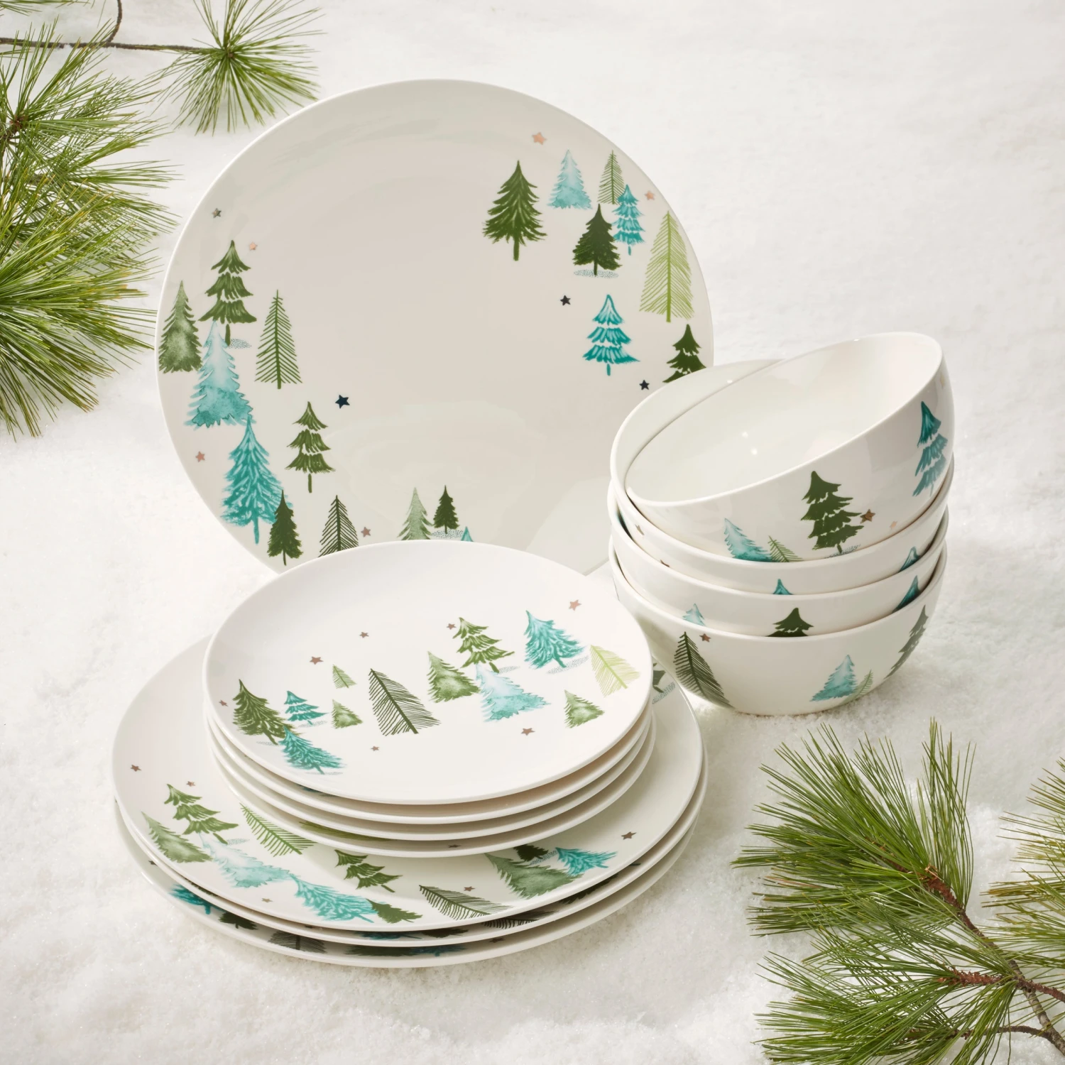 Lenox Balsam Lane 12-Piece Dinnerware Set - Image 2