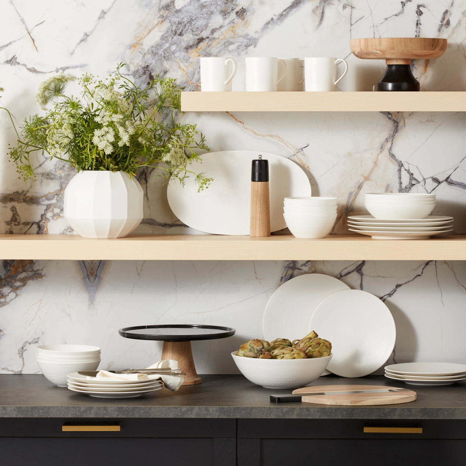 Lenox LX Collective White All-Purpose Bowls, Set Of 4 - Image 2