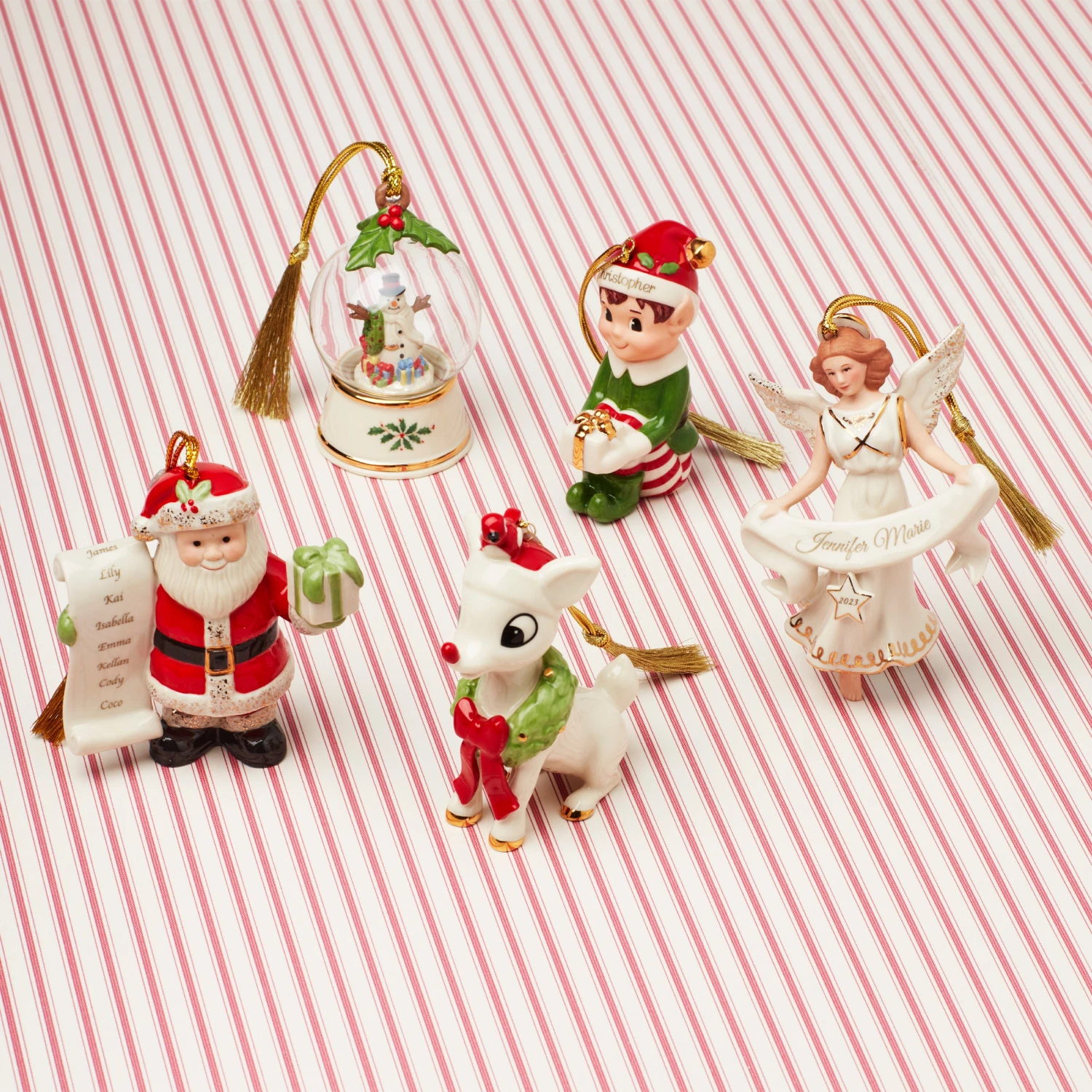 Lenox Personalized Christmas Elf Ornament - Image 3