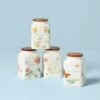 Lenox Butterfly Meadow Baking Spice Jars, Set Of 4
