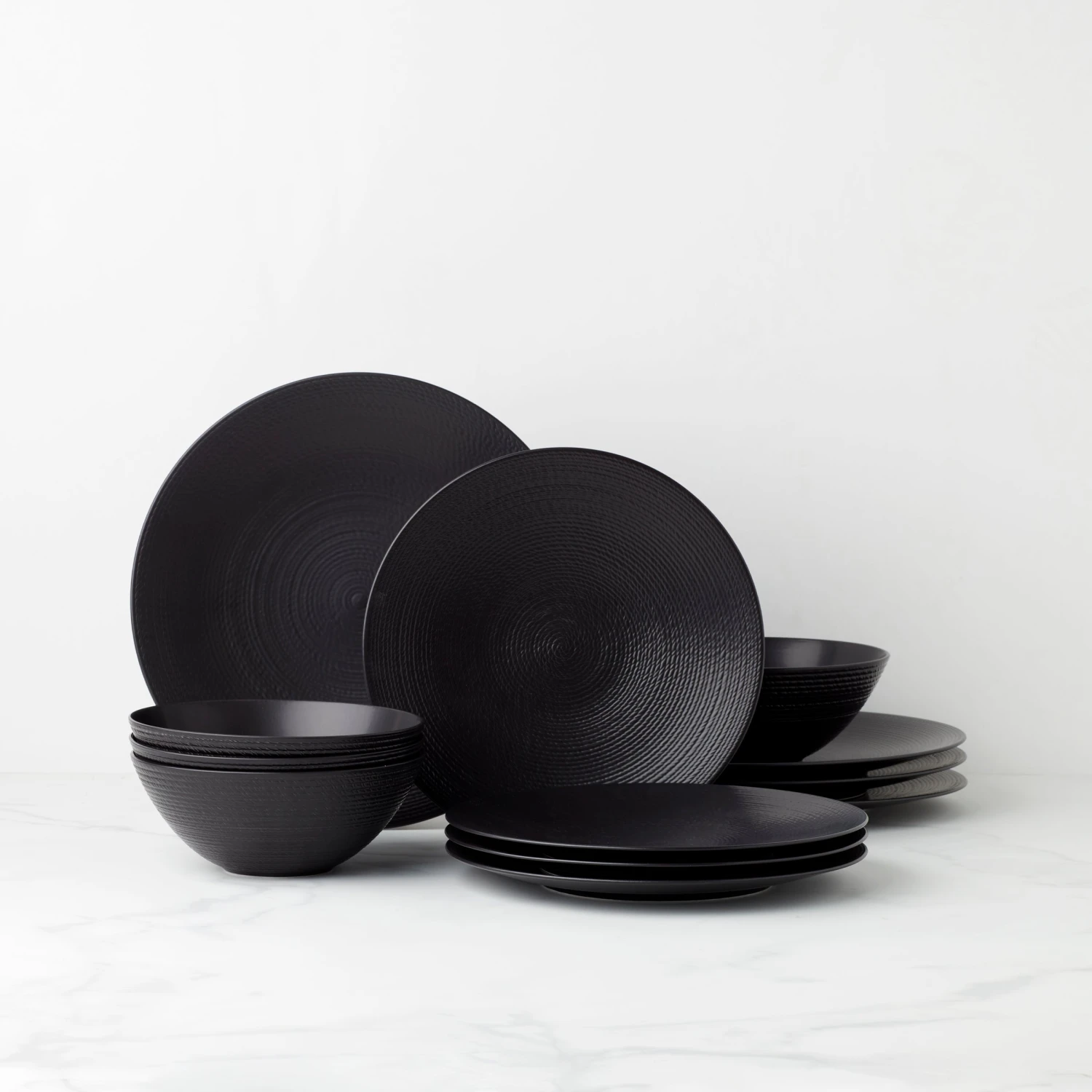 Lenox LX Collective Black 12-Piece Dinnerware Set