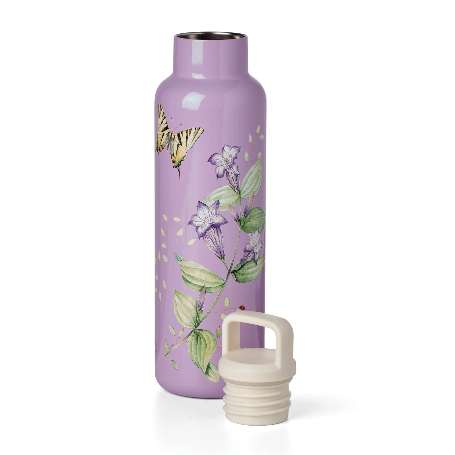 Lenox Butterfly Meadow Lavender Insulated Water Bottle - Image 3
